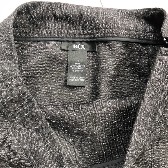 BCX Grey Pleated Skirt 3 - Picture 3 of 5